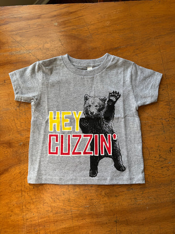 Hey Cuzzin' - Kid's Grey T-shirt